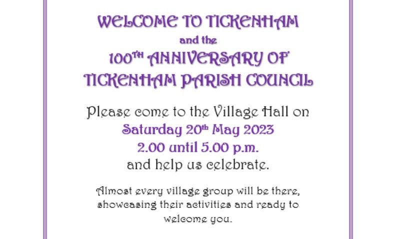 Tickenham Parish Council flyer